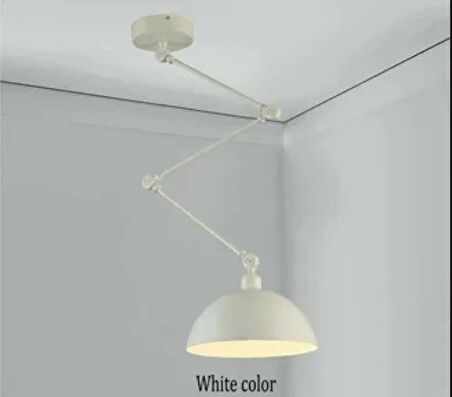 RİOLİGHT MODERN BEYAZ DÖRT MAFSALLI AKROBAT METAL MASA ÜSTÜ SARKIT AVİZE ŞAPKA ÇAPI:30CM