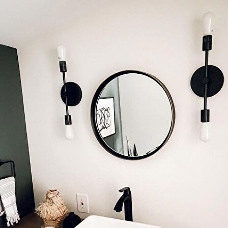 RİOLİGHT RETRO 1,MODERN,VİNTAGE SİYAH 2XE27 DUYLU METAL DUVAR APLİK NOT: 1 ADET FİYATIDIR..