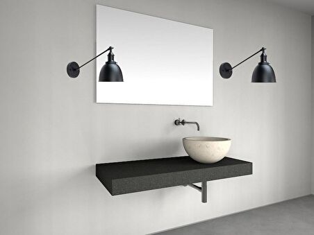 RİOLİGHT RETRO 3 RUSTİK,VİNTAGE SİYAH ÇİFT MAFSALLI HAREKETLİ BAŞLIK METAL APLİK NOT:1ADET FİYATIDIR