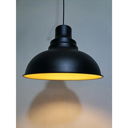 RİOLİGHT RETRO,RUSTİK,VİNTAGE SİYAH CAFE,ODALAR,MUTFAK İÇİN 1XE27 DUYLU TEKLİ METAL SARKIT AVİZE