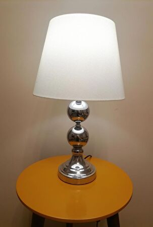 RİOLİGHT RETRO16,RUSTİK,VİNTAGE KROM GÖVDE KUMAŞ BAŞLIK 1XE27 DUYLU ABAJUR