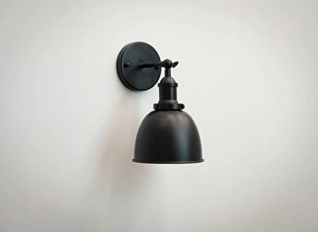 RİOLİGHT RETRO 1,RUSTİK,VİNTAGE SİYAH HAREKETLİ BAŞLIK 1XE27 METAL DUVAR APLİK NOT: 1ADET FİYATIDIR