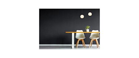 RİOLIGHT MODERN,RETRO,VİNTAGE OPALBEYAZ1 CAMLI 2XE27 SIRALI SİYAH METAL GÖVDE MASA ÜSTÜ SARKIT AVİZE