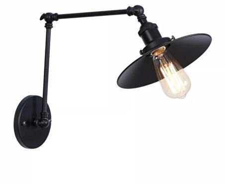RIOLIGHT RETRO SİYAH ÜÇ MAFSALLI HAREKETLİ APLİK