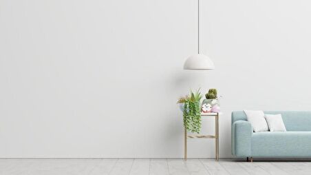 RİOLİGHT MODERN BEYAZ1 ODA,MUTFAK,GENÇ ODASI İÇİN 1XE27 DUYLU TEKLİ METAL SARKIT AVİZE ÇAP:40CM