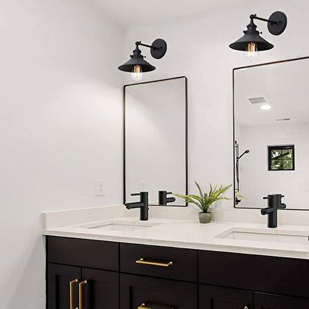 RİOLİGHT VİNTAGE,RUSTİK SİYAH MAFSALLI 1XE27 BANYO AYNA ÜSTÜ APLİK NOT:1ADET FİYATIDIR ÇAP:23CM