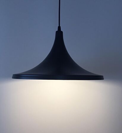 RIOLIGHT RETRO SİYAH İÇİ SARI METAL SARKIT ÇAP: 36CM