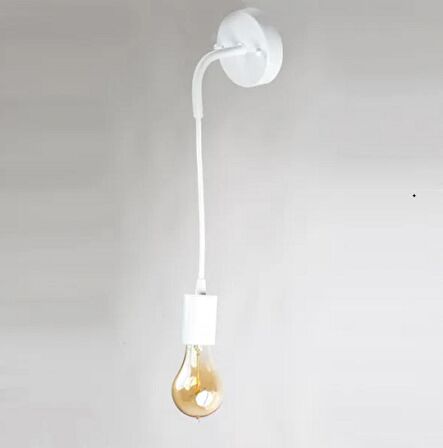 RİOLİGHT MODERN2,VİNTAGE2,RUSTİK2,BEYAZ 1XE27 DUYLU METAL DUVAR APLİK
