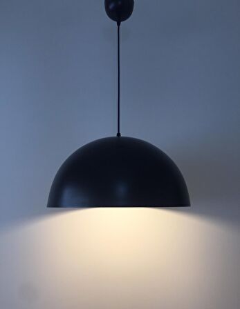 RIOLIGHT RETRO SİYAH İÇİ SARI METAL SARKIT ÇAP: 40CM