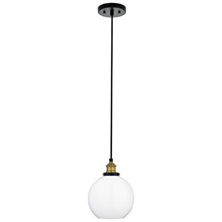 RİOLİGHT VİNTAGE1MODERN1,RUSTİK1 1XE27 DUYLU OPAL BEYAZ TEKLİ CAM SARKIT AVİZE ÇAP:20CM