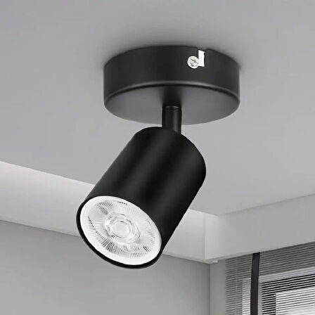 RİOLİGHT MODERN SİYAH MUTFAK,SALON,GİYİNME ODASI,CAFELER1 İÇİN GÜN İŞİĞI METAL SPOT(AMPUL DAHİL)