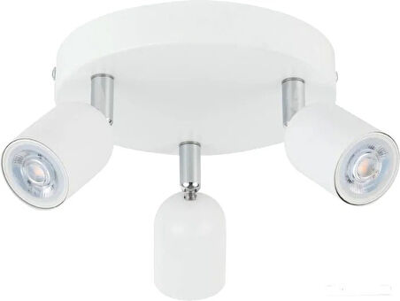 RİOLİGHT MODERN3 BEYAZ MUTFAK,SALON,GİYİNME ODASI,CAFELER İÇİN GÜN İŞİĞI METAL 3LÜ SPOT(AMPUL DAHİL)
