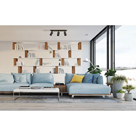 RİOLİGHT MODERN8 SİYAH MUTFAK,SALON,GİYİNME ODASI,CAFELER İÇİN GÜN İŞİĞI METAL 3LÜ SPOT(AMPUL DAHİL)
