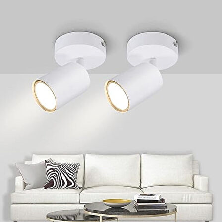 RİOLİGHT MODERN BEYAZ GÜN IŞIĞI TEKLİ METAL SPOT(1ADET FİYATIDIR AMPUL DAHİLDİR)