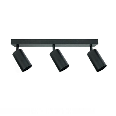 RİOLİGHT MODERN SİYAH MUTFAK9,SALON,GİYİNME ODASI,CAFELER İÇİN GÜN İŞİĞI METAL 3LÜ SPOT(AMPUL DAHİL)