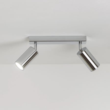 RIOLİGHT MODERN1 KROM1 MAFSALLI HAREKETLİ BAŞLIK 2XGU10 DUYLU LED SPOT AVİZE(AMPÜL DAHİL)