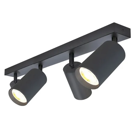 RIOLİGHT MODERN SİYAH SALON,MUTFAK,GİYİNME ODASI,CAFELER İÇİN METAL 4LÜ SPOT AVİZE(AMPUL DAHİL)