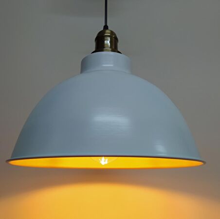 RİOLİGHT RETRO BEYAZ ESKİTME ASKILI TEKLİ METAL SARKIT