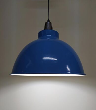 RİOLİGHT MAVİ İÇİ BEYAZ KROM ASKILI TEKLİ METAL SARKIT