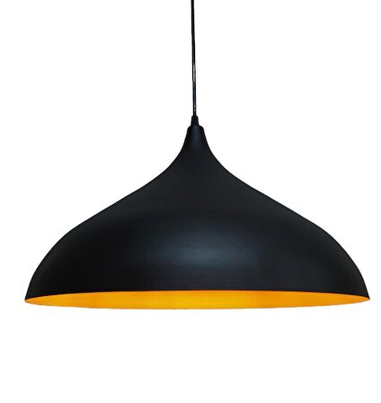 RİOLİGHT RETRO SİYAH İÇİ ALTIN TEKLİ METAL SARKIT