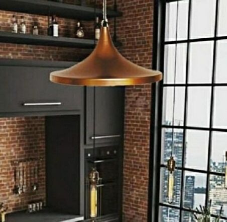 RİOLİGHT RETRO BAKIR TEKLİ METAL SARKIT ÇAP: 36CM