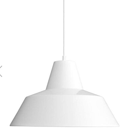 RİOLİGHT RETRO BEYAZ İÇİ BEYAZ TEKLİ METAL SARKIT ÇAP: 24CM