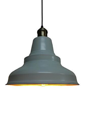 RİOLİGHT RETRO BEYAZ İÇİ ALTIN ESKİTME ASKILI TEKLİ METAL SARKIT