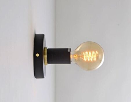 RİOLİGHT RETRO RUSTİK TAVAN VE APLİK AVİZE GOLD VE SİYAH