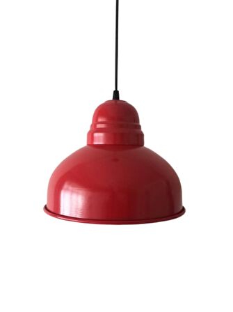 RIOLIGHT KIRMIZI İÇİ BEYAZ TEKLİ METAL SARKIT ÇAP: 30CM