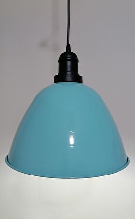 RİOLİGHT RETRO TURKUAZ İÇİ BEYAZ TEKLİ SARKIT ÇAP: 28CM