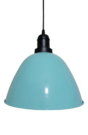 RİOLİGHT RETRO TURKUAZ İÇİ BEYAZ TEKLİ SARKIT ÇAP: 28CM