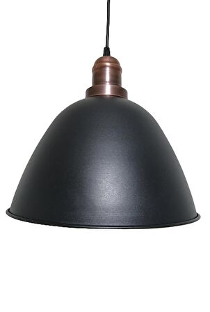 RİOLİGH RETRO SİYAH İÇİ GOLD TEKLİ METAL SARKIT ÇAP:28CM