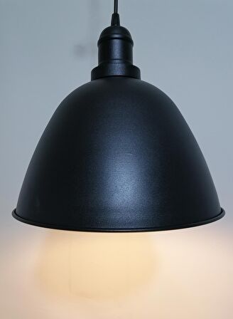 RİOLİGHT RETRO SİYAH İÇİ GOLD TEKLİ METAL SARKIT ÇAP:28CM