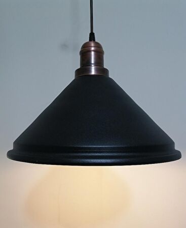 RİOLİGHT RETRO SİYAH İÇİ GOLD TEKLİ METAL SARKIT ÇAP: 33CM