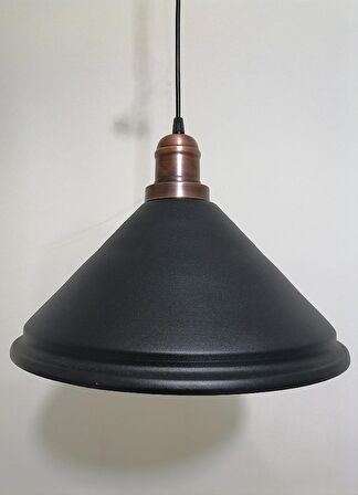 RİOLİGHT RETRO SİYAH İÇİ GOLD TEKLİ METAL SARKIT ÇAP: 33CM