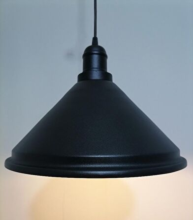 RİOLİGHT RETRO SİYAH İÇİ GOLD TEKLİ SARKIT ÇAP: 33CM