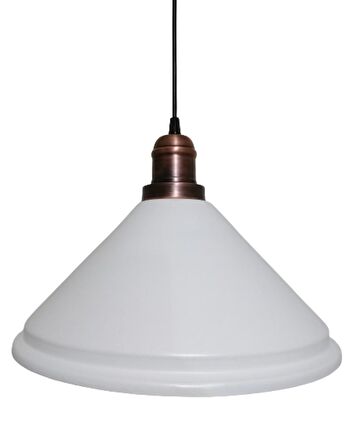 RİOLİGHT  RETRO BEYAZ İÇİ GOLD TEKLİ METAL SARKIT ÇAP: 33CM