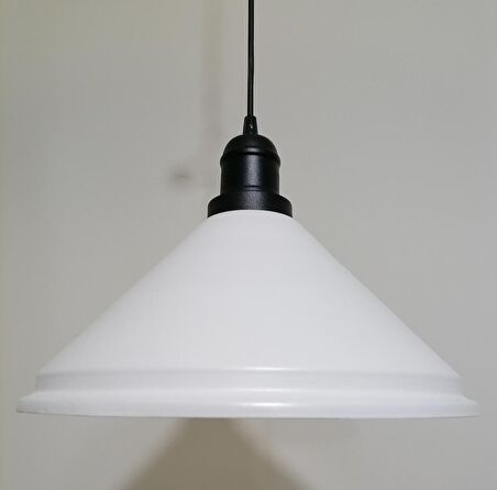 RİOLİGHT RETRO BEYAZ İÇİ BEYAZ TEKLİ METAL SARKIT ÇAP: 33CM