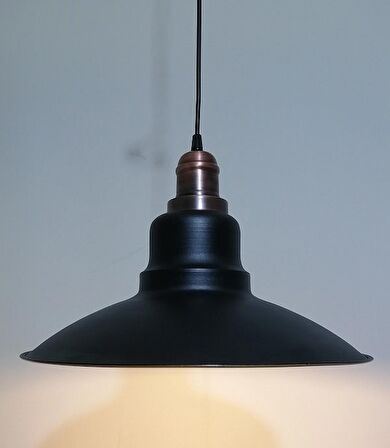 RİOLİGH RETRO SİYAH İÇİ GOLD TEKLİ METAL SARKIT ÇAP: 37CM