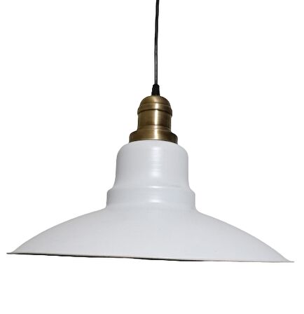 RİOLİGHT RETRO BEYAZ İÇİ GOLD TEKLİ MEAL SARKIT ÇAP: 37CM