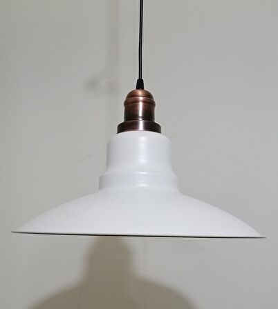 RİOLİGHT RETRO BEYAZ İÇİ GOLD TEKLİ MEAL SARKIT ÇAP: 37CM