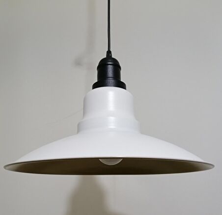 RİOLİGHT RETRO BEYAZ İÇİ GOLD TEKLİ MEAL SARKIT ÇAP: 37CM