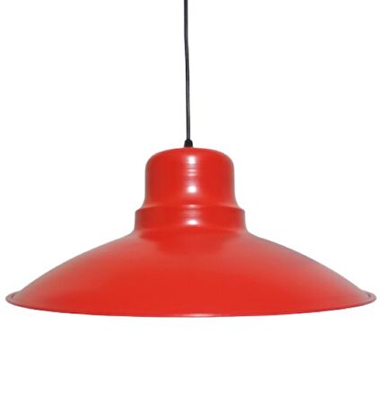 RİOLİGHT RETRO KIRMIZI İÇİ GOLD TEKLİ METAL SARKIT ÇAP: 37CM
