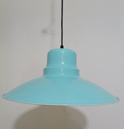 RİOLİGHT RETRO TURKUAZ İÇİ TURKUAZ TEKLİ METAL SARKIT ÇAP: 37CM