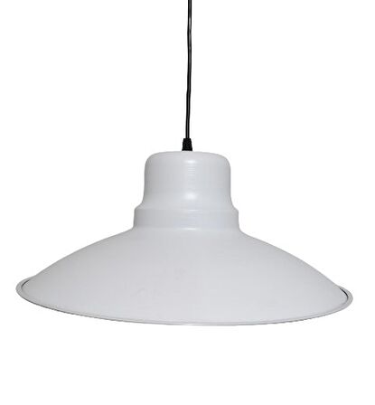 RİOLİGHT RETRO BEYAZ İÇİ BEYAZ TEKLİ METAL SARKIT ÇAP: 37CM