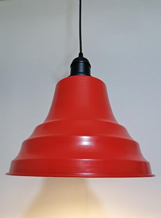 RİOLİGHT RETRO KIRMIZI İÇİ GOLD TEKLİ METAL SARKIT ÇAP: 27CM