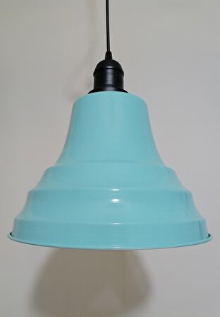 RİOLİGHT RETRO TURKUAZ İÇİ TURKUAZ TEKLİ METAL SARKIT ÇAP: 27CM