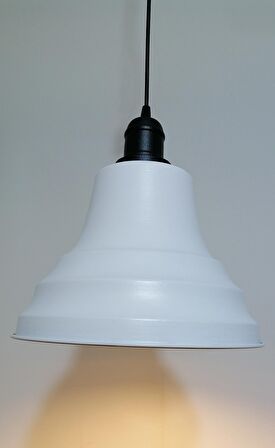 RİOLİGHT RETRO BEYAZ İÇİ GOLD TEKLİ METAL SARKIT ÇAP: 27CM