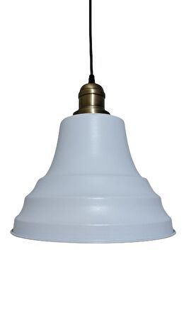 RİOLİGHT RETRO BEYAZ İÇİ GOLD TEKLİ METAL SARKIT ÇAP: 27CM