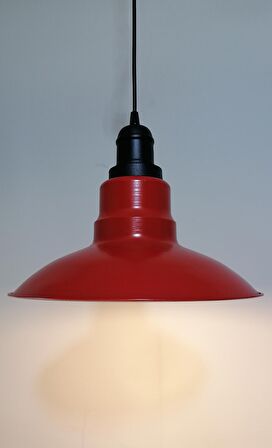 RİOLİGHT RETRO KIRMIZI İÇİ GOLD TEKLİ METAL SARKIT ÇAP:30CM